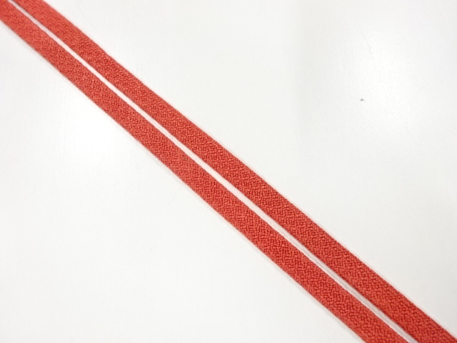 アンティーク　正絹　帯留め用手組三分紐